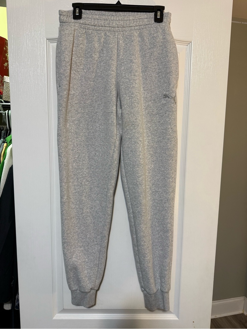 Puma Light Gray Men’s Fleece Joggers